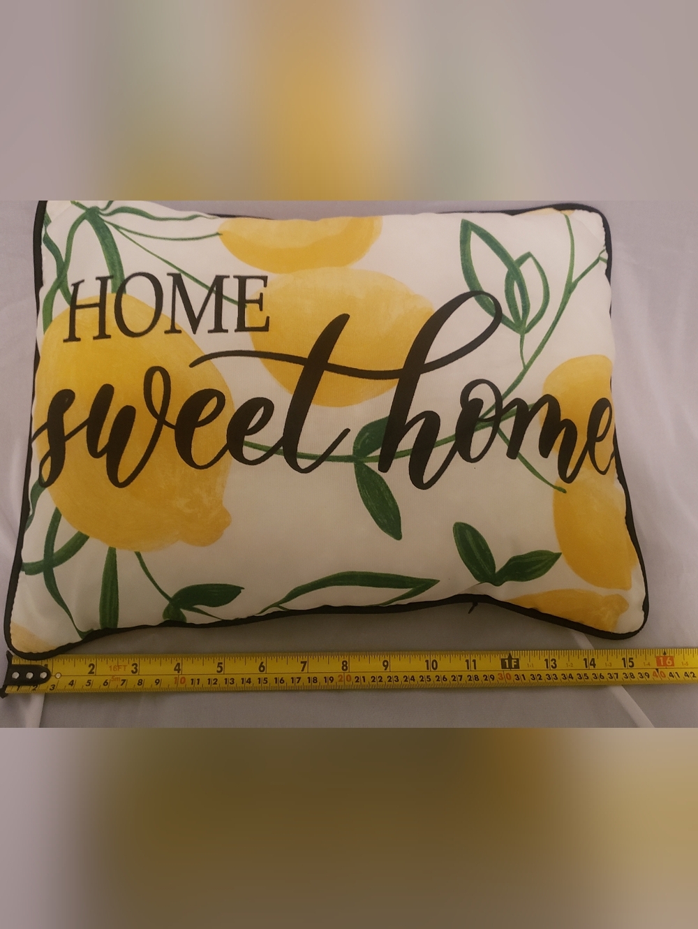 Patio pillow lemon home sweet home